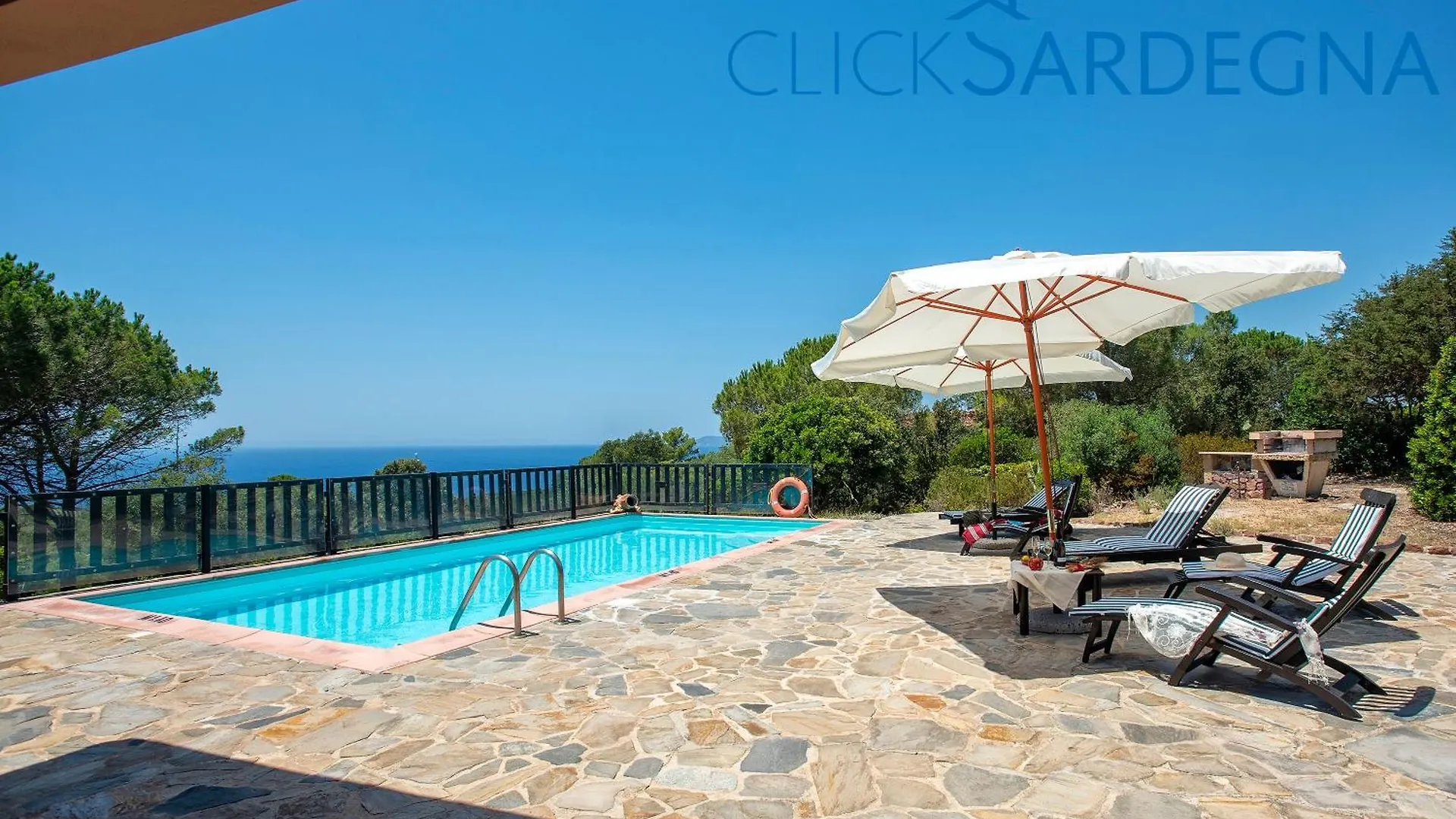 Alghero Villa Barranch con piscina vista mare per 6 persone