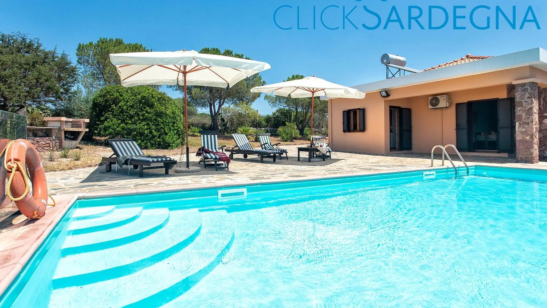 Alghero Villa Barranch con piscina vista mare per 6 persone