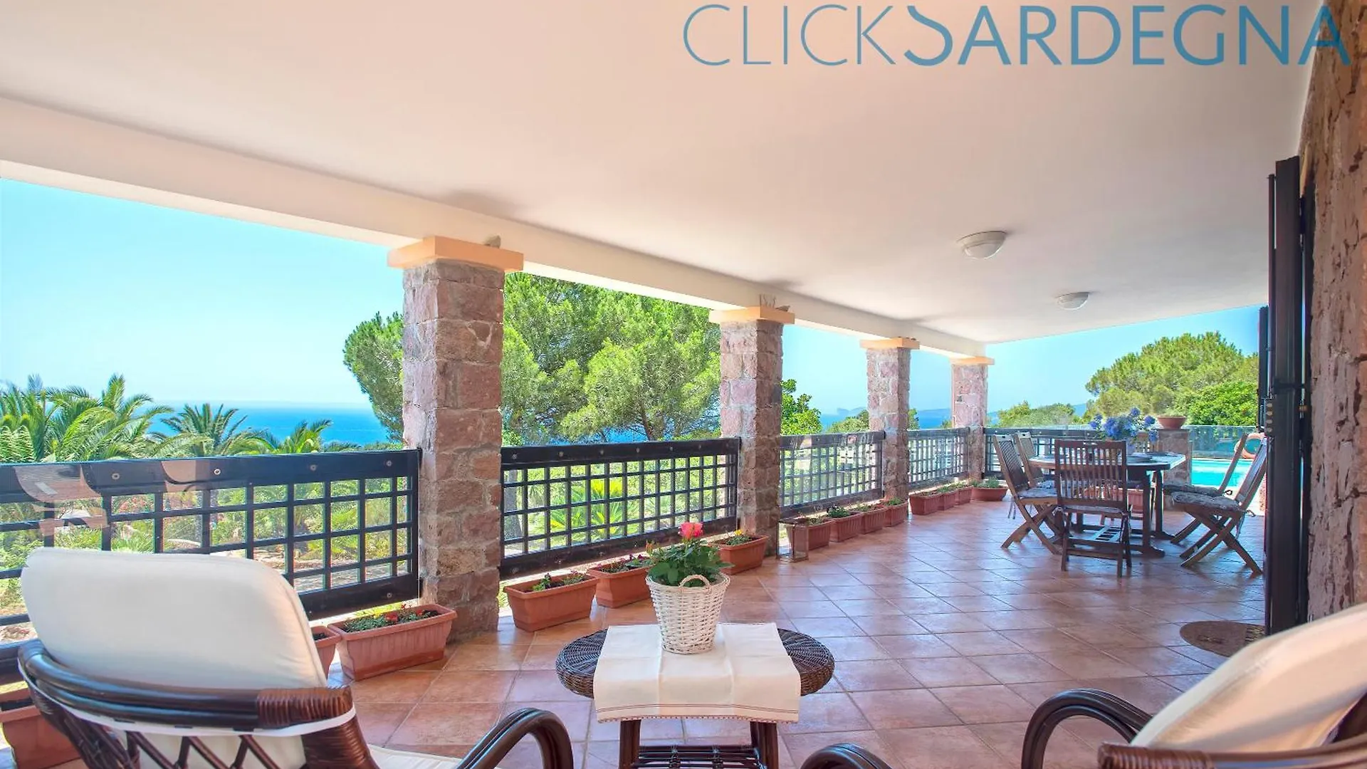 Alghero Villa Barranch con piscina vista mare per 6 persone Italia
