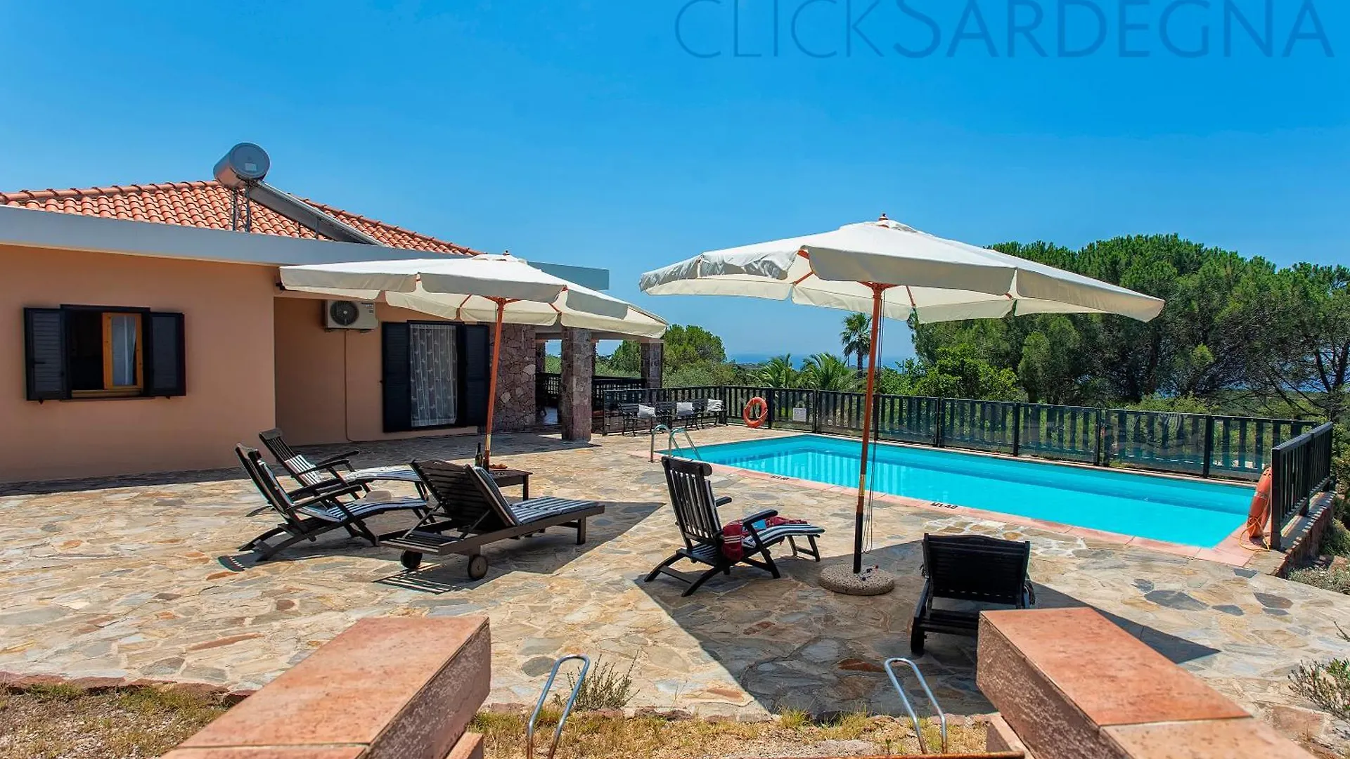 Alghero Villa Barranch con piscina vista mare per 6 persone