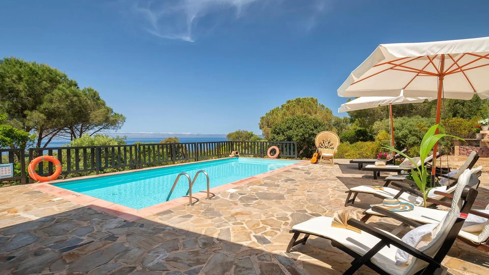 Alghero Villa Barranch con piscina vista mare per 6 persone