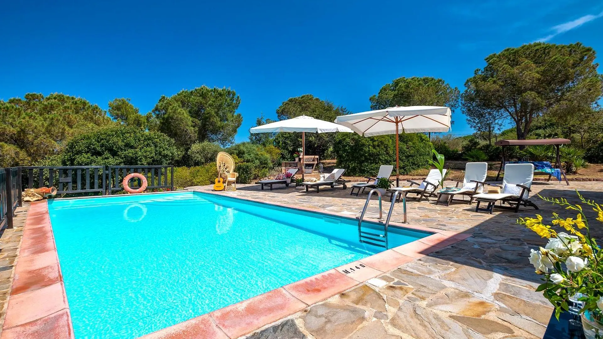 Alghero Villa Barranch con piscina vista mare per 6 persone