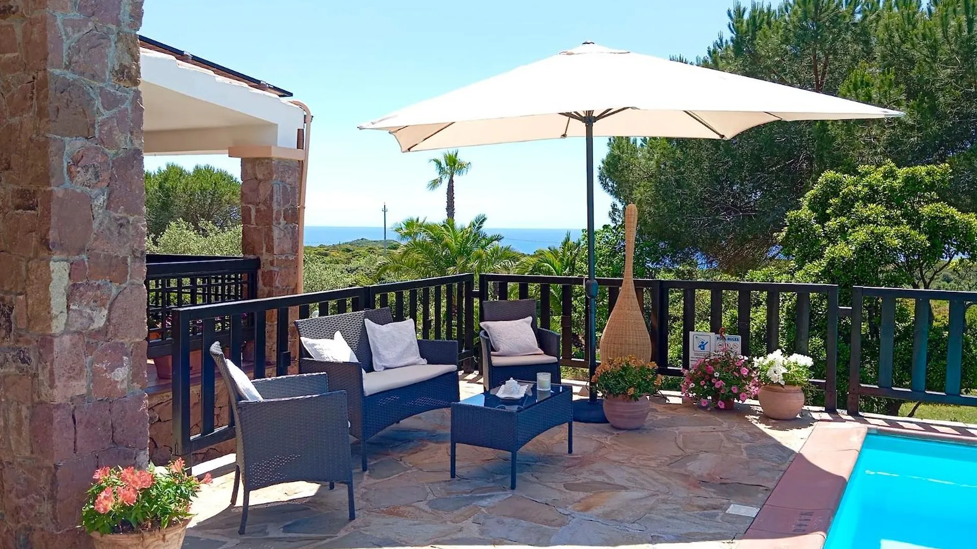 Alghero Villa Barranch con piscina vista mare per 6 persone Italia